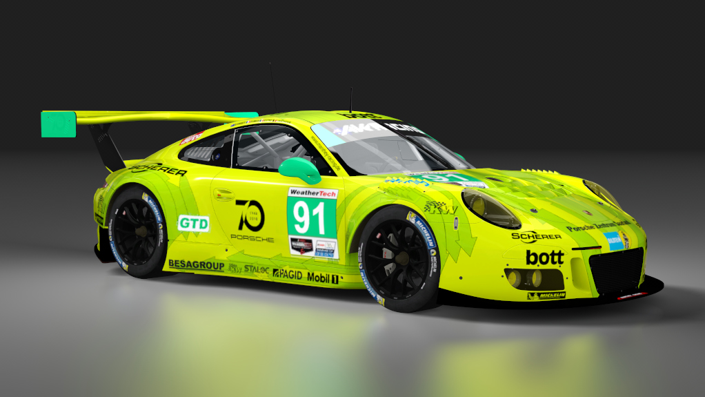 Porsche 911 GT3 R 2016, skin AKR_GTD_91