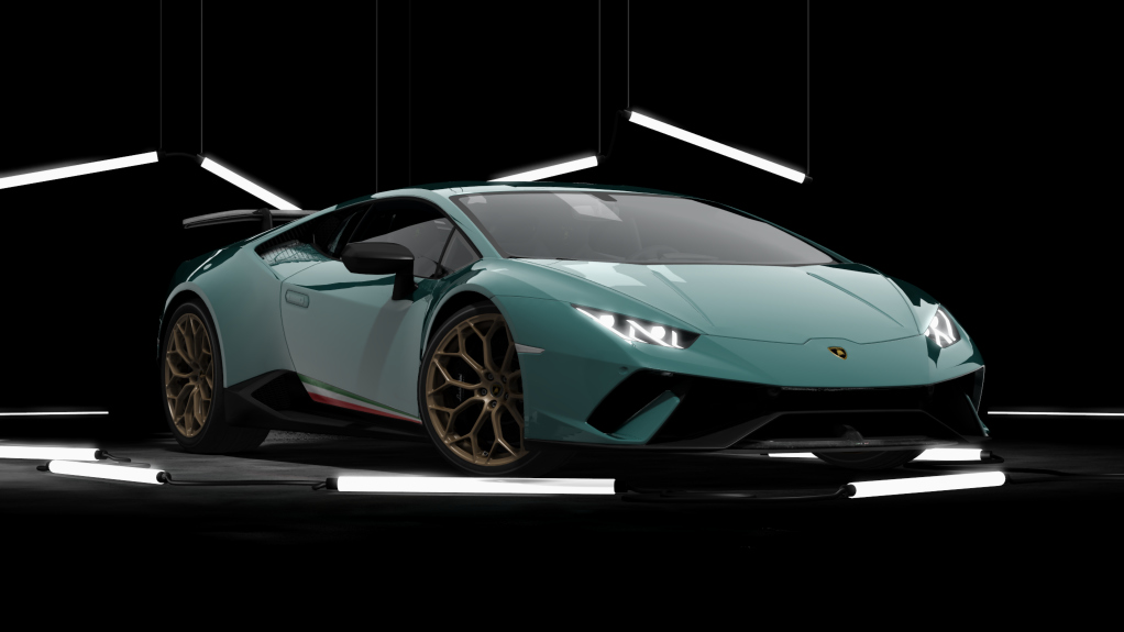 Lamborghini Huracan Performante, skin verde_arthemis