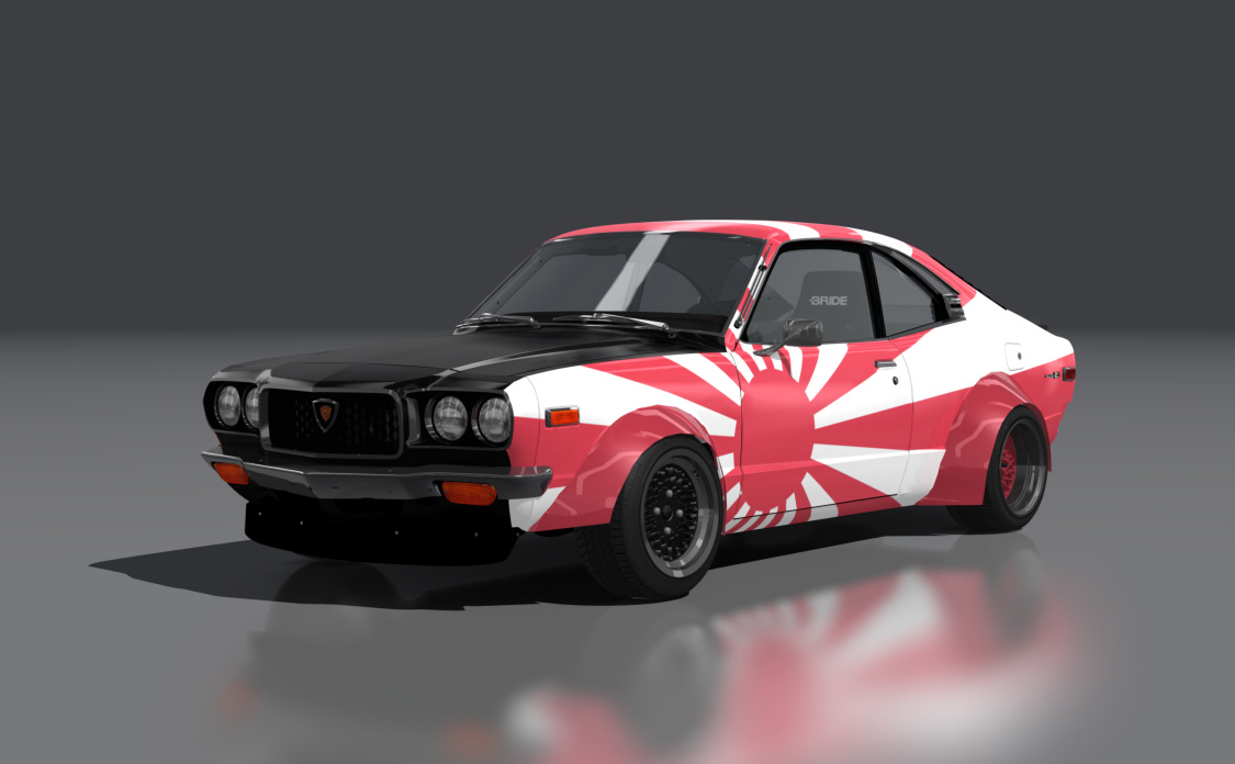 Fumi Mazda RX3, skin rising_sun_white