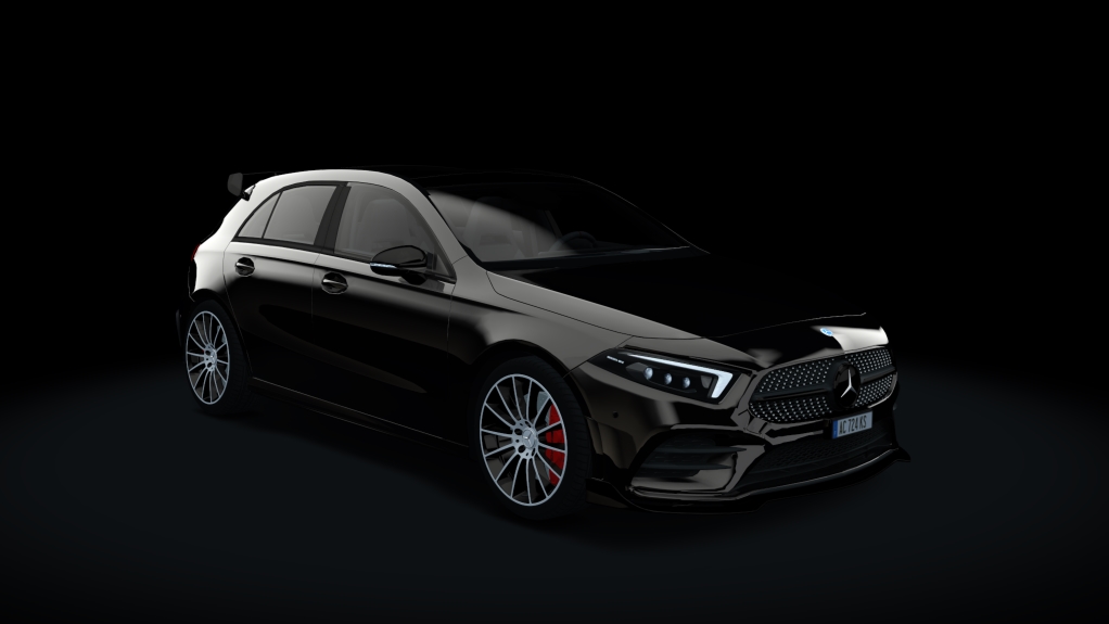 Mercedes-Benz A45s, skin Night Black