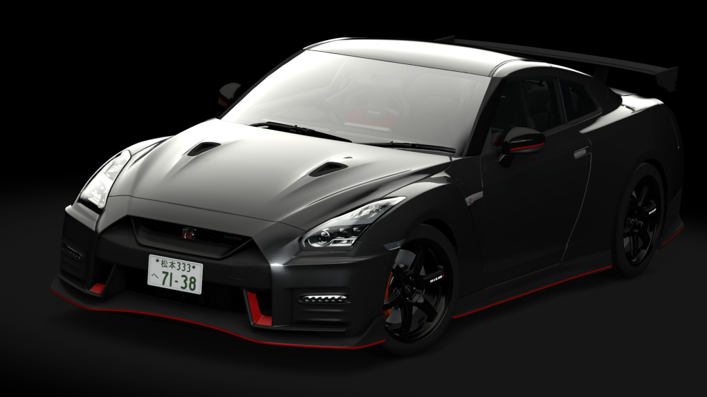 Nissan GT-R NISMO 2017, skin black_metallic