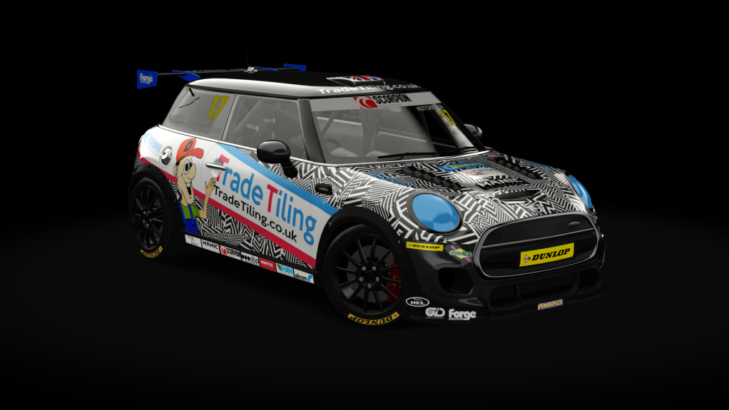 Mini Cooper JCW Challenge (F56) evo, skin uk_17_hutchinson