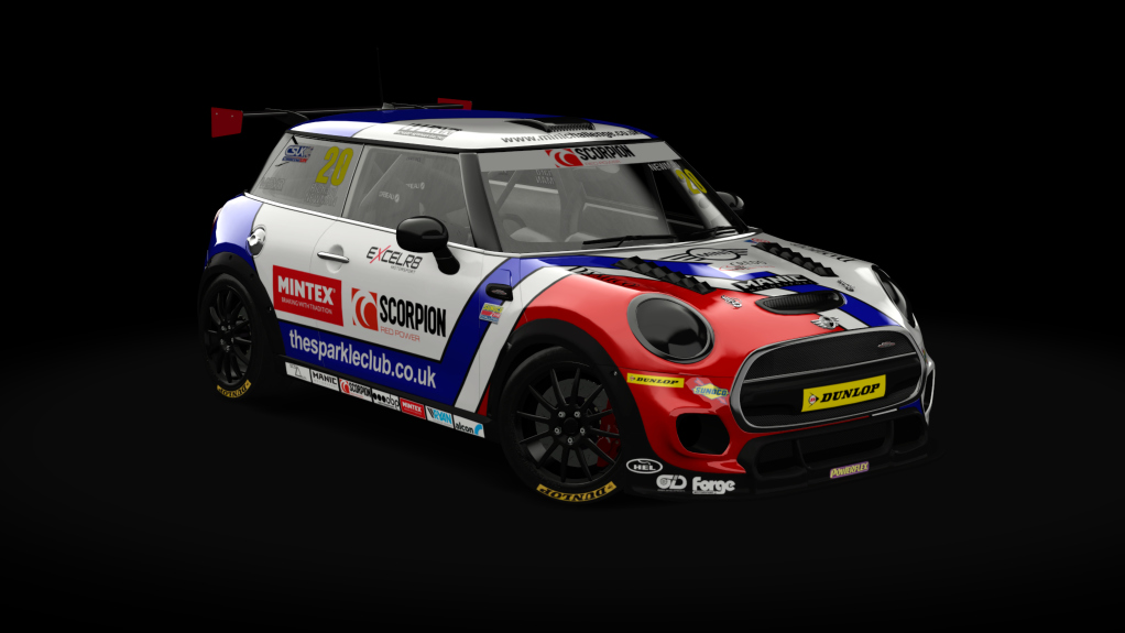 Mini Cooper JCW Challenge (F56) evo, skin uk_20_newman