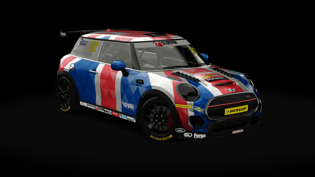 Mini Cooper JCW Challenge (F56) evo, skin uk_52_flewitt