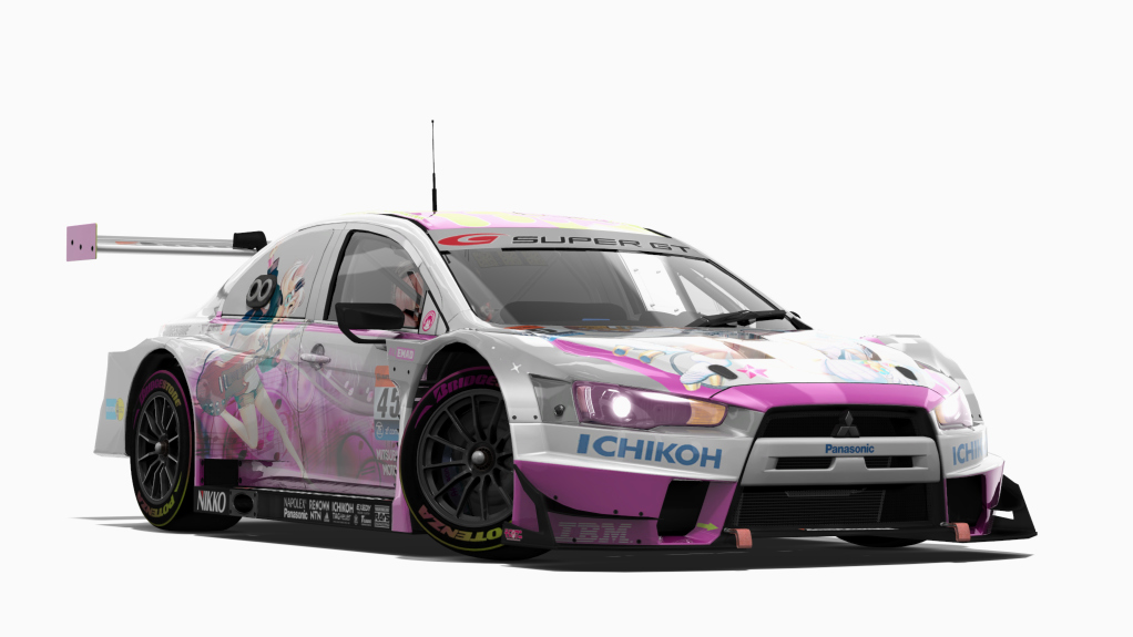 Mitsubishi Lancer EVO GT3 GT3, skin super_sonico