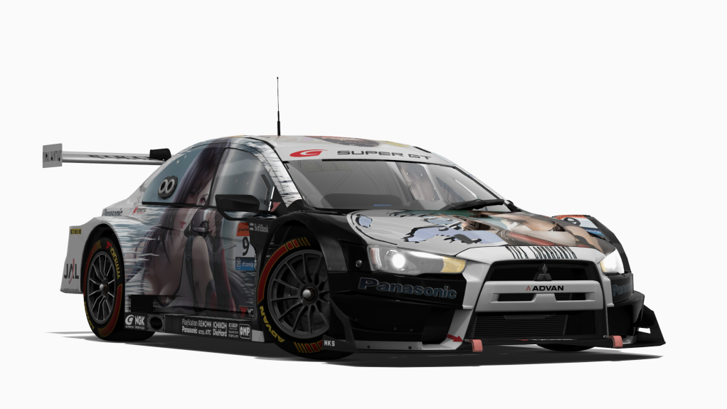 Mitsubishi Lancer EVO GT3 GT3, skin tifa_lockhart