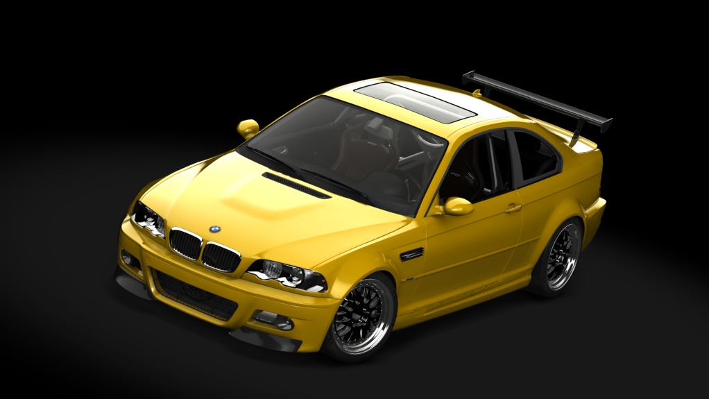 Team Schirmer M3 GT E46, skin Phoenix Yellow metallic