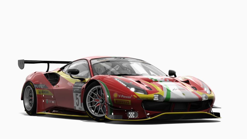 Ferrari 488 GT3 EVO 2020, skin #51 AF Corse