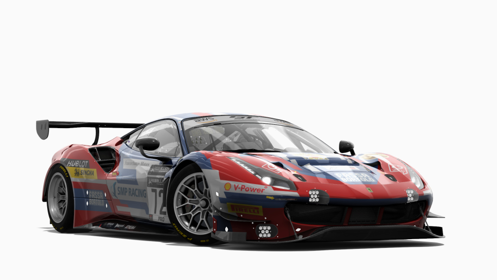 Ferrari 488 GT3 EVO 2020, skin #72 SMP Racing