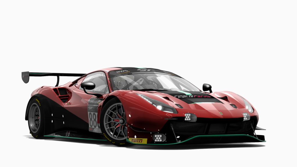 Ferrari 488 GT3 EVO 2020, skin #888 Rinaldi Racing