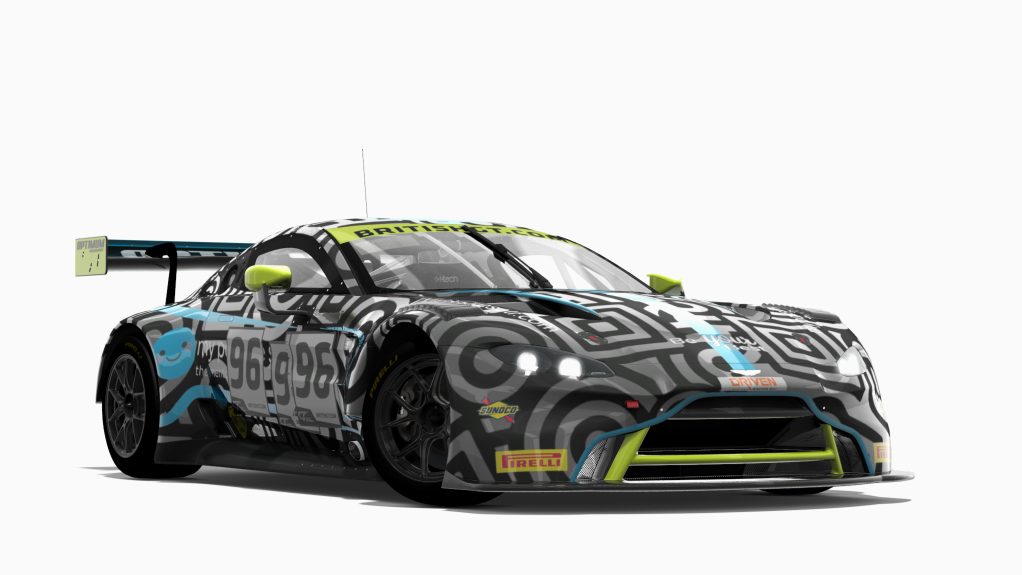Aston Martin Vantage GT3 2019, skin #96 Optimum Motosport