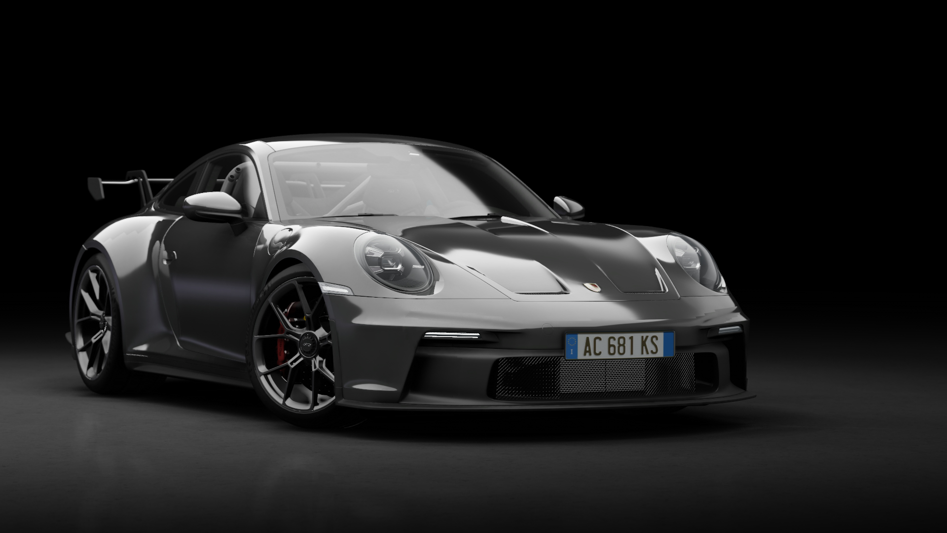 Porsche 911 GT3 (992), skin Dark Grey Metallic