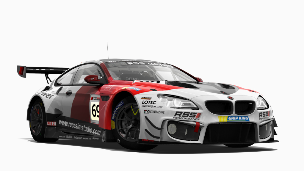 BMW M6 GT3 EVO V8, skin 06_sim_power_grey_dgt