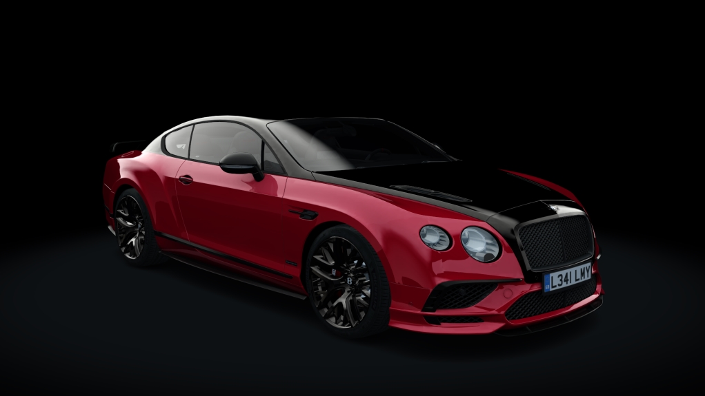 Bentley Continental GT Supersports, skin Rubino Red - Oxford Black