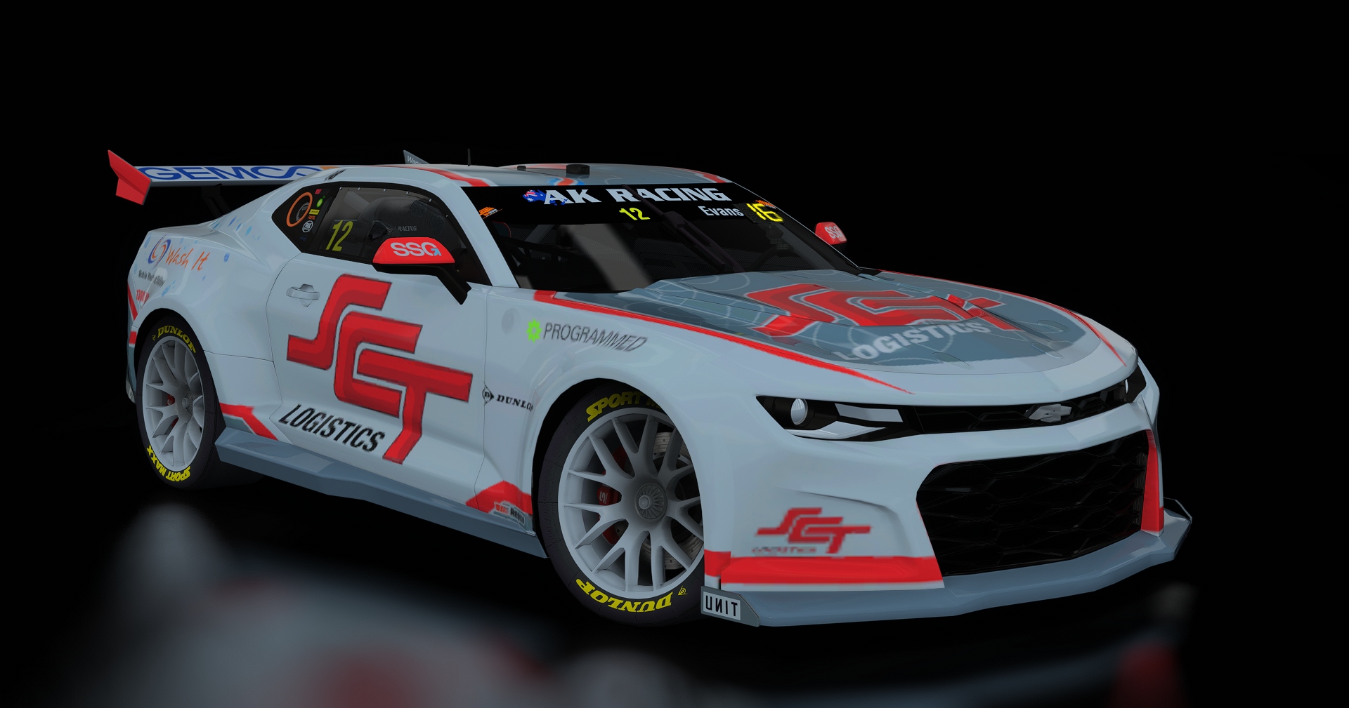 Supercars Gen3 Camaro AK, skin 12_SCT_Evans_2025