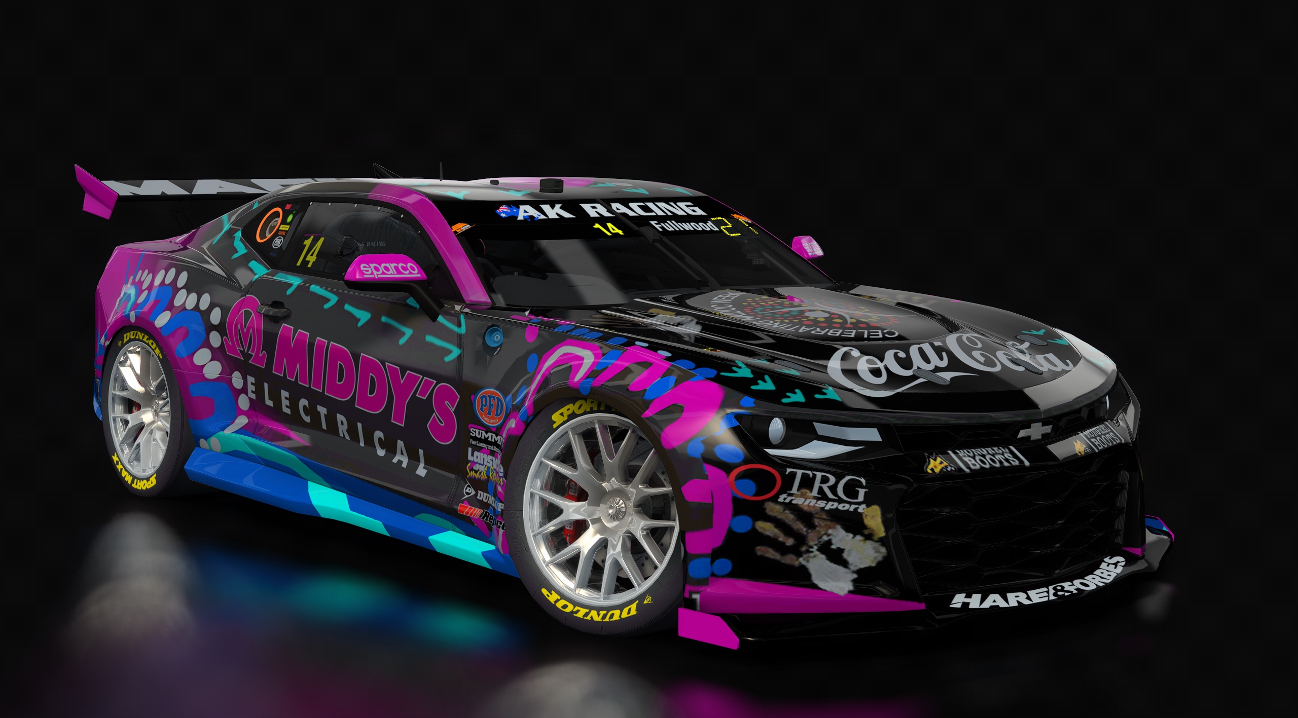 Supercars Gen3 Camaro AK, skin 14_middys_indigenous