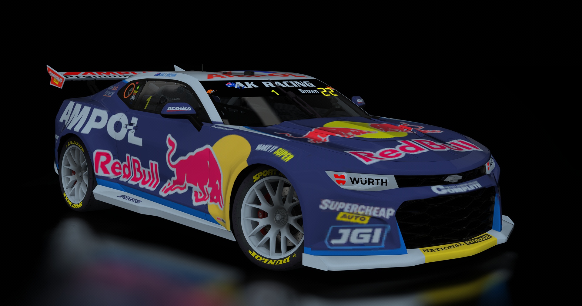 Supercars Gen3 Camaro AK, skin 1_redbull_2025