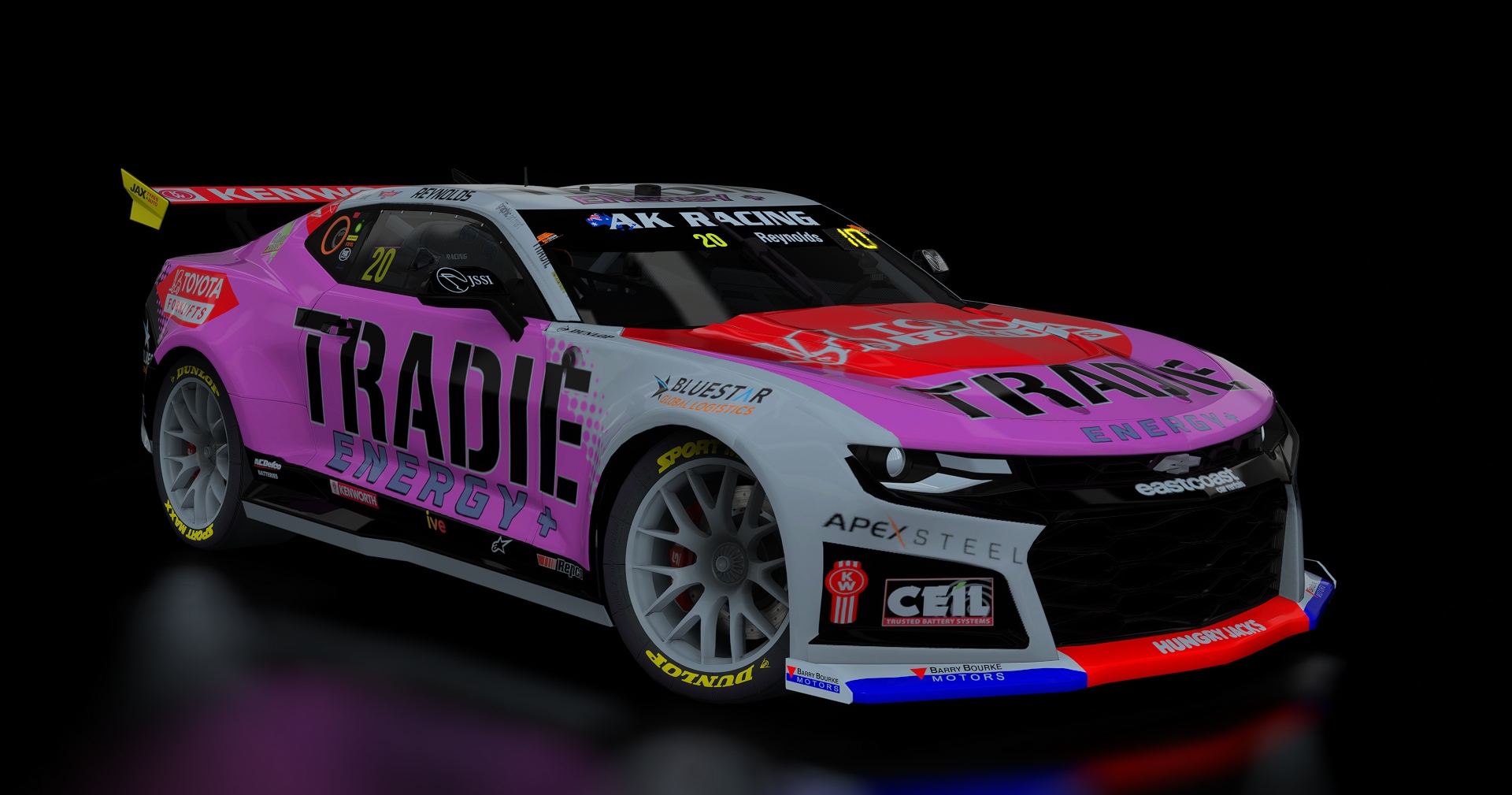 Supercars Gen3 Camaro AK, skin 20_reynolds_tradie_pink