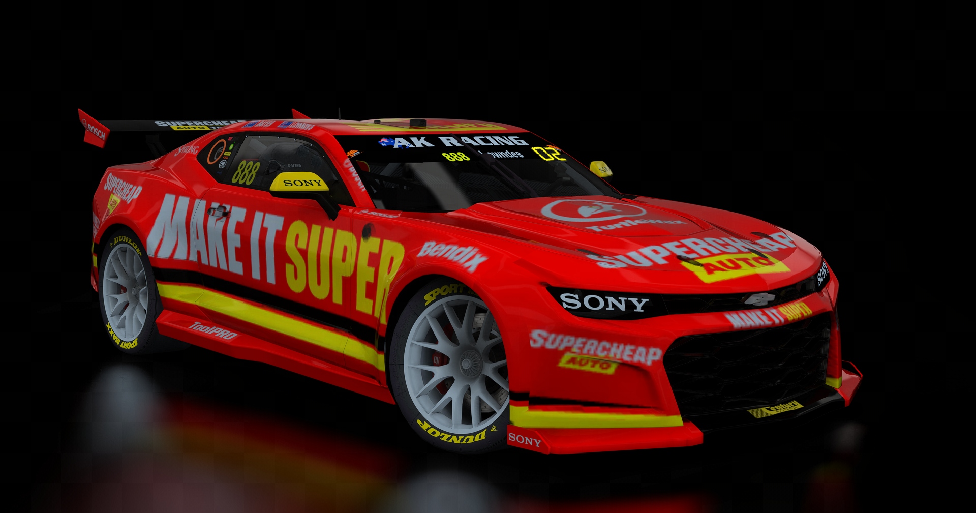 Supercars Gen3 Camaro AK, skin 888_supercheap_2025