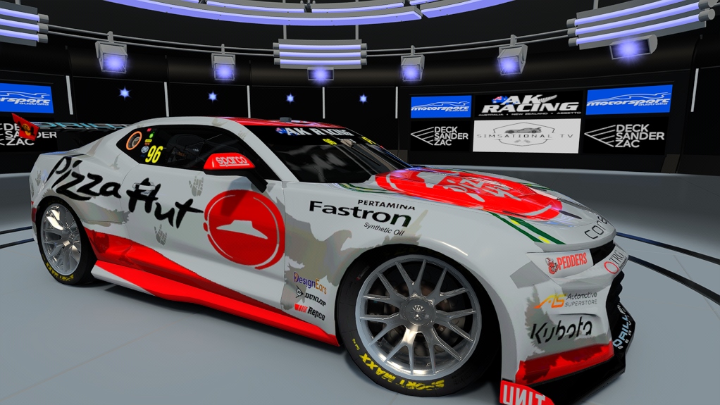 Supercars Gen3 Camaro AK, skin 96 Pizza Hut Indigenous