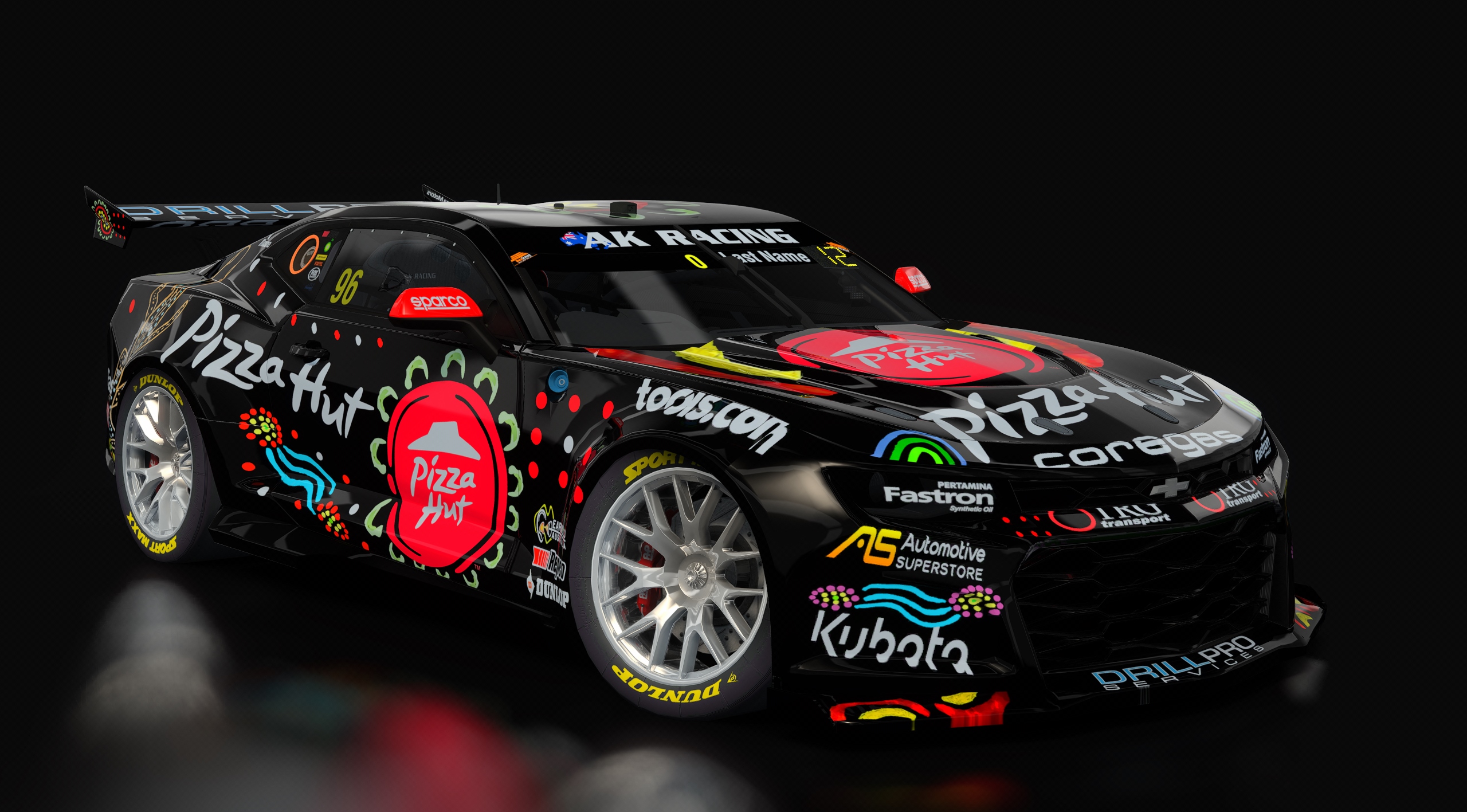 Supercars Gen3 Camaro AK, skin 96_macauley_jones_black