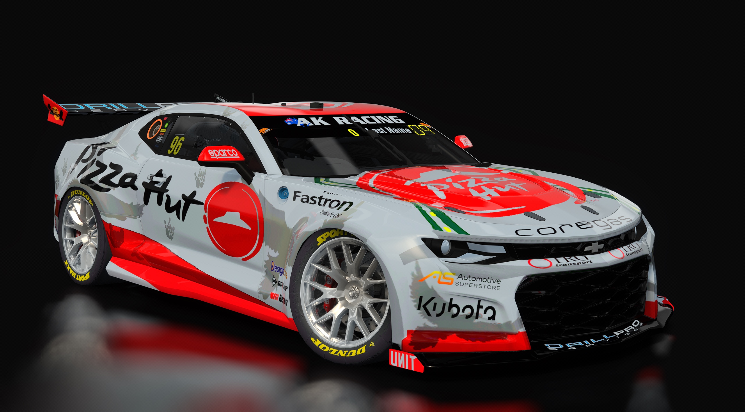 Supercars Gen3 Camaro AK, skin 96_pizza_hut_indigenous