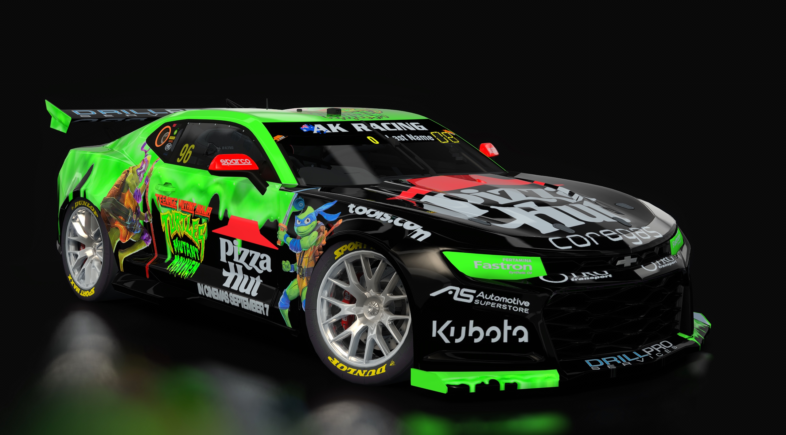 Supercars Gen3 Camaro AK, skin 96_pizza_hut_tmnt_edition