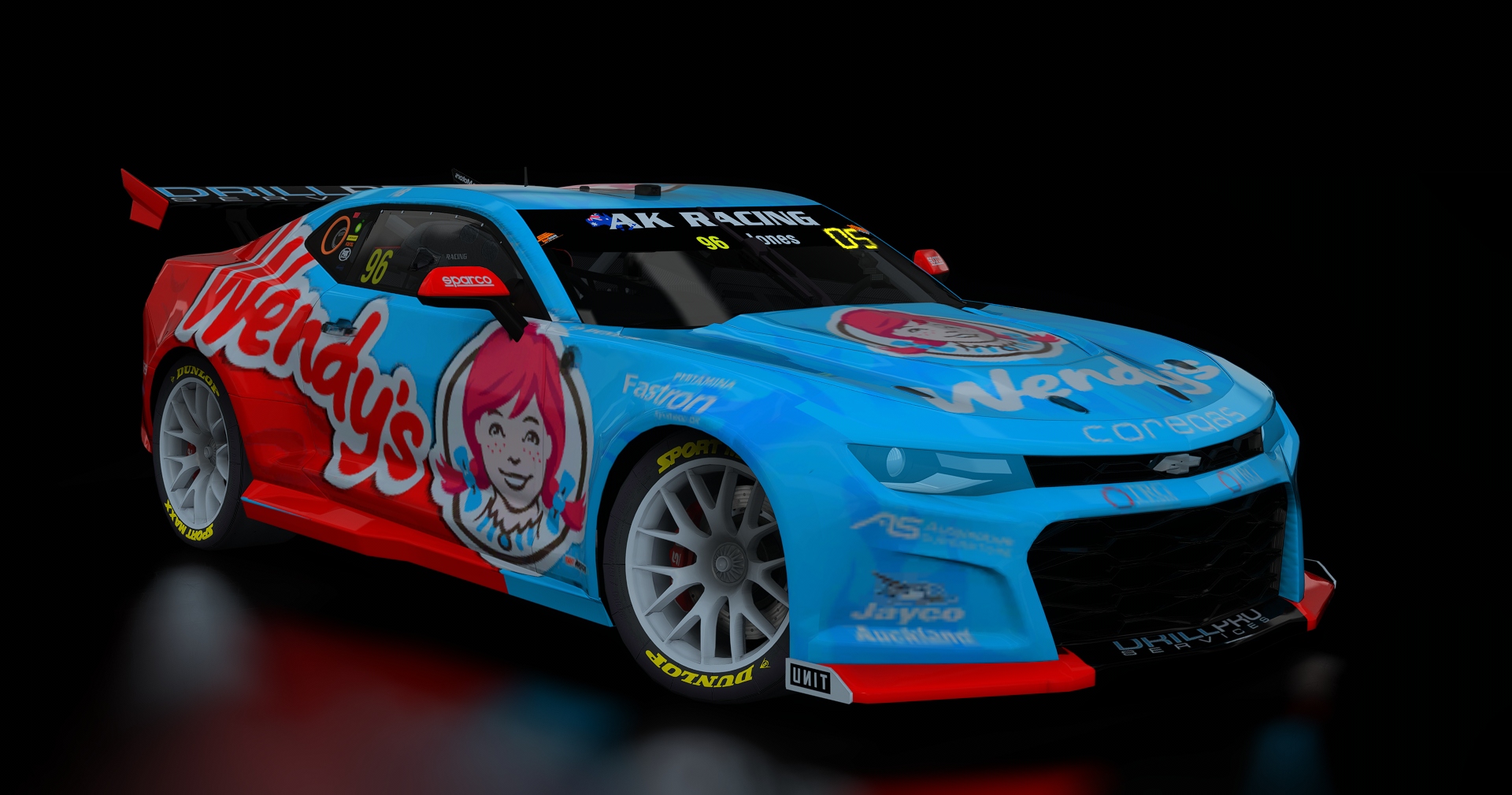 Supercars Gen3 Camaro AK, skin 96_wendy's_2025