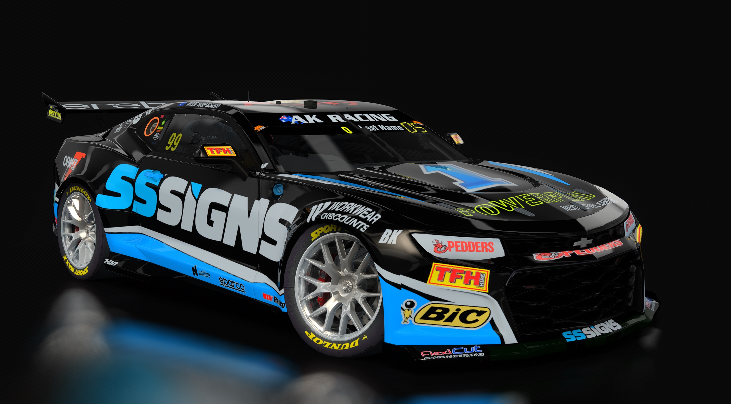 Supercars Gen3 Camaro AK, skin 99_sssign_kostecki
