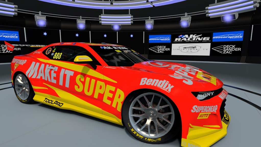 Supercars Gen3 Camaro AK, skin Cooper Murray and Craig Lowndes 888 Wildcard