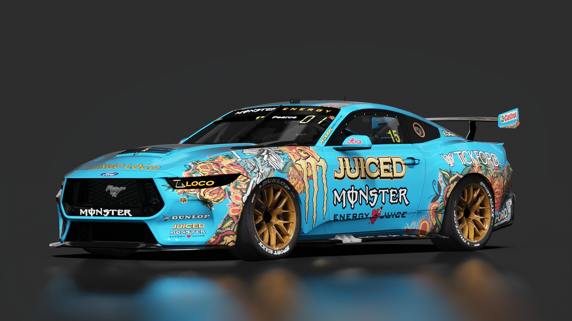 AKR Supercars Gen3 Mustang 2026, skin akr_s2_pearce
