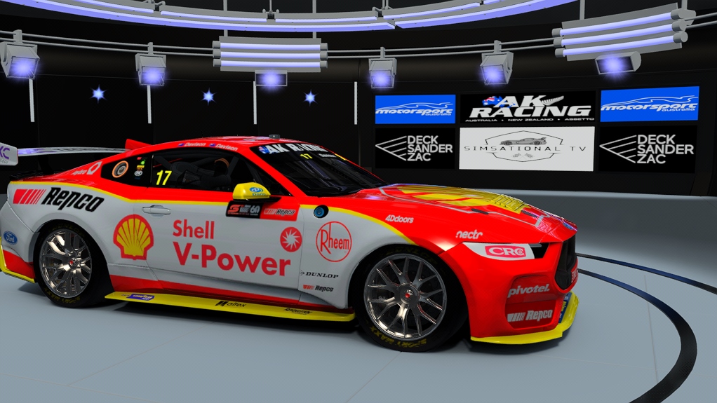 Supercars Gen3 Mustang AK, skin #17 DavisonDavison Bathurst 1000