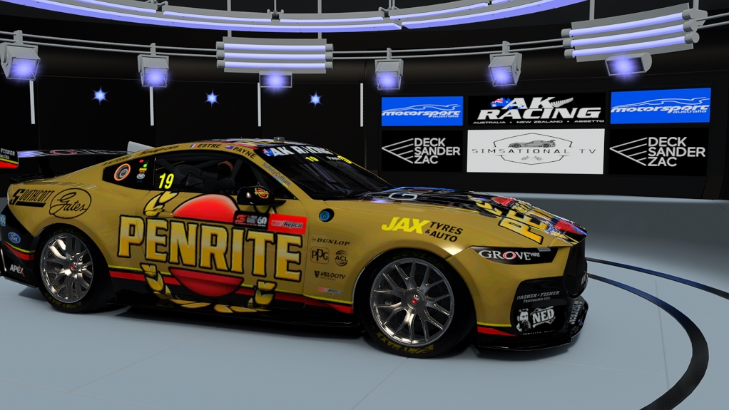 Supercars Gen3 Mustang AK, skin #19 PayneEstre Bathurst 1000