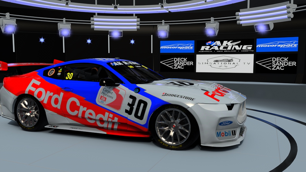 Supercars Gen3 Mustang AK, skin #30 Glenn Seton 90s Oran Park