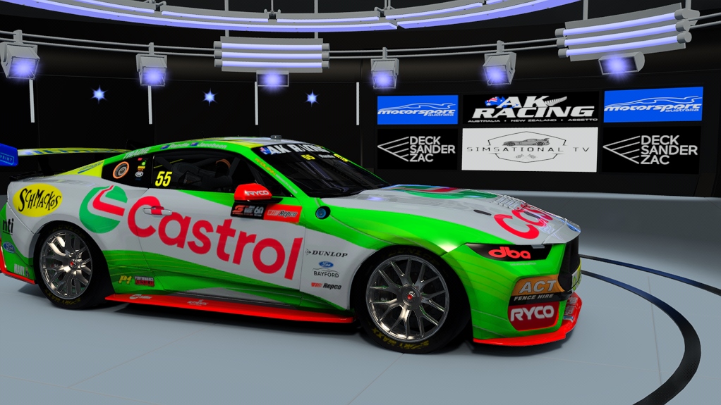 Supercars Gen3 Mustang AK, skin #55 RandleJacobson Bathurst 1000