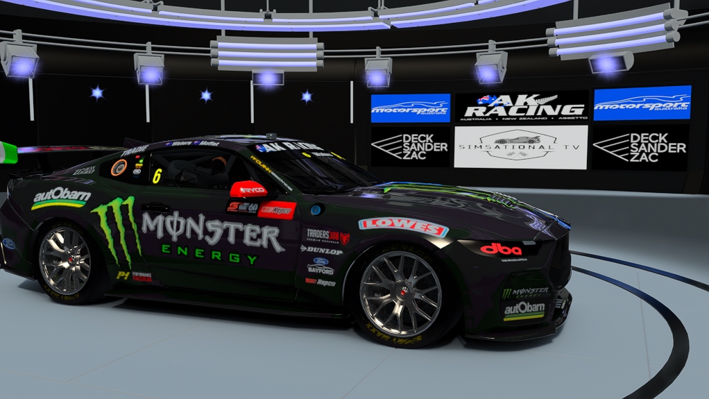 Supercars Gen3 Mustang AK, skin #6 WatersMoffat Bathurst 1000