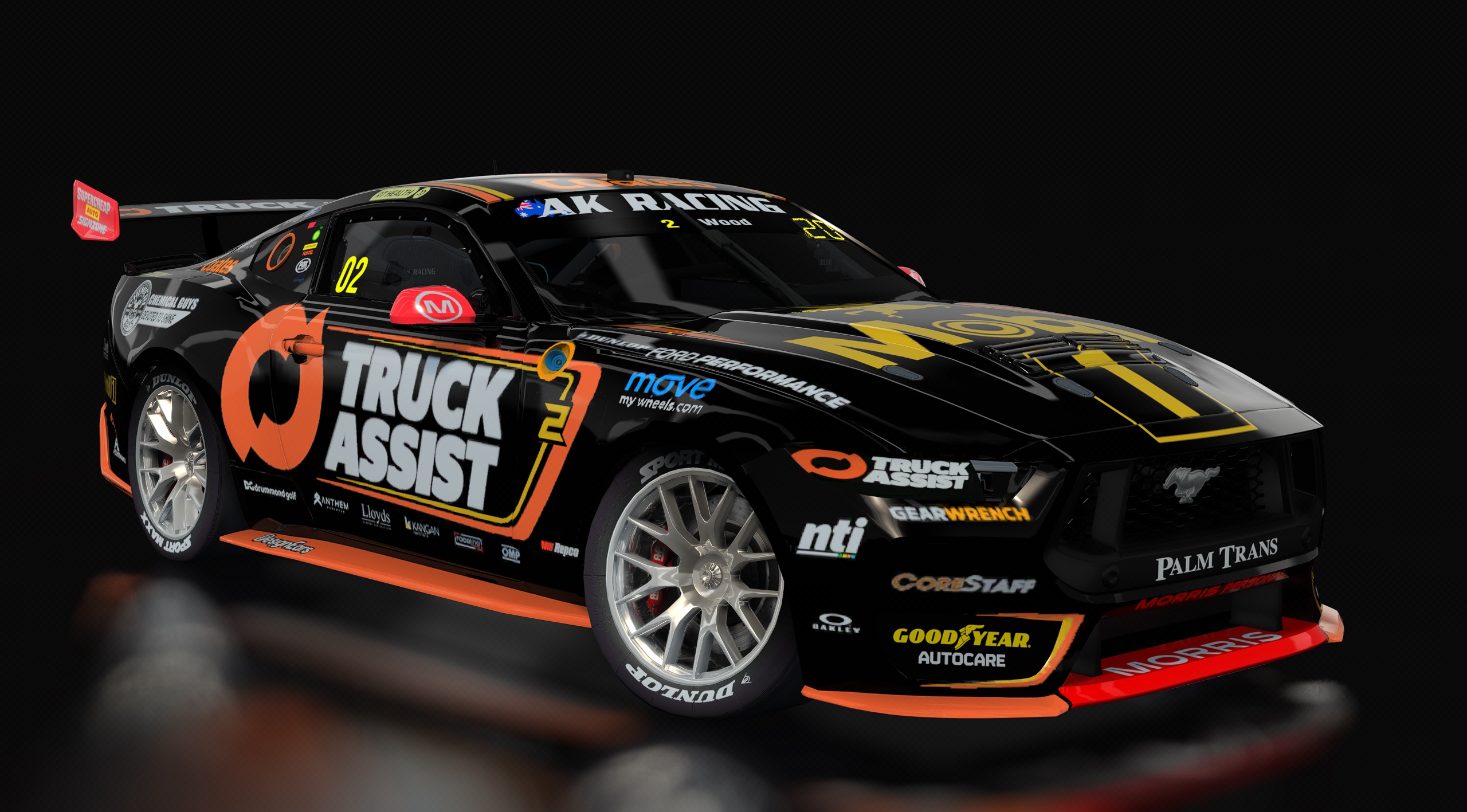 Supercars Gen3 Mustang AK, skin 2_truck_assist_gold