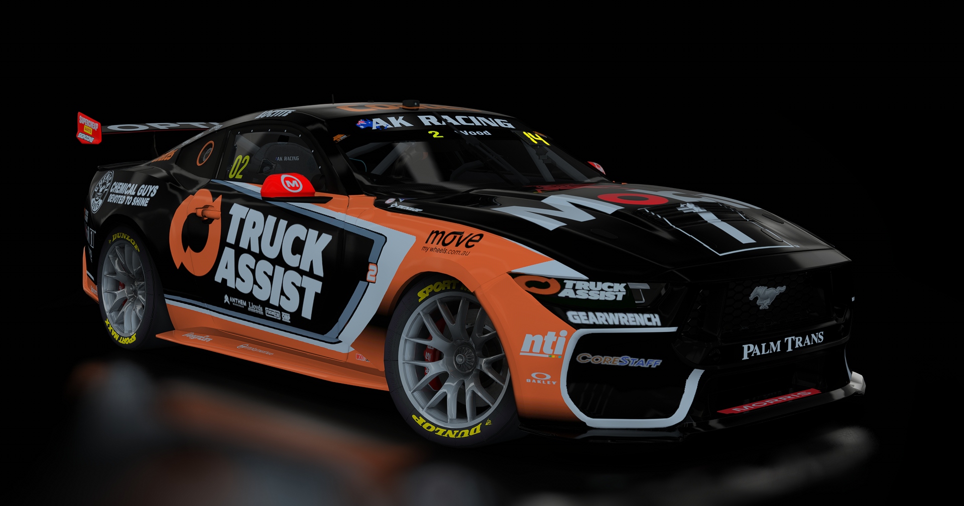 Supercars Gen3 Mustang AK, skin 2_truckassist_2025