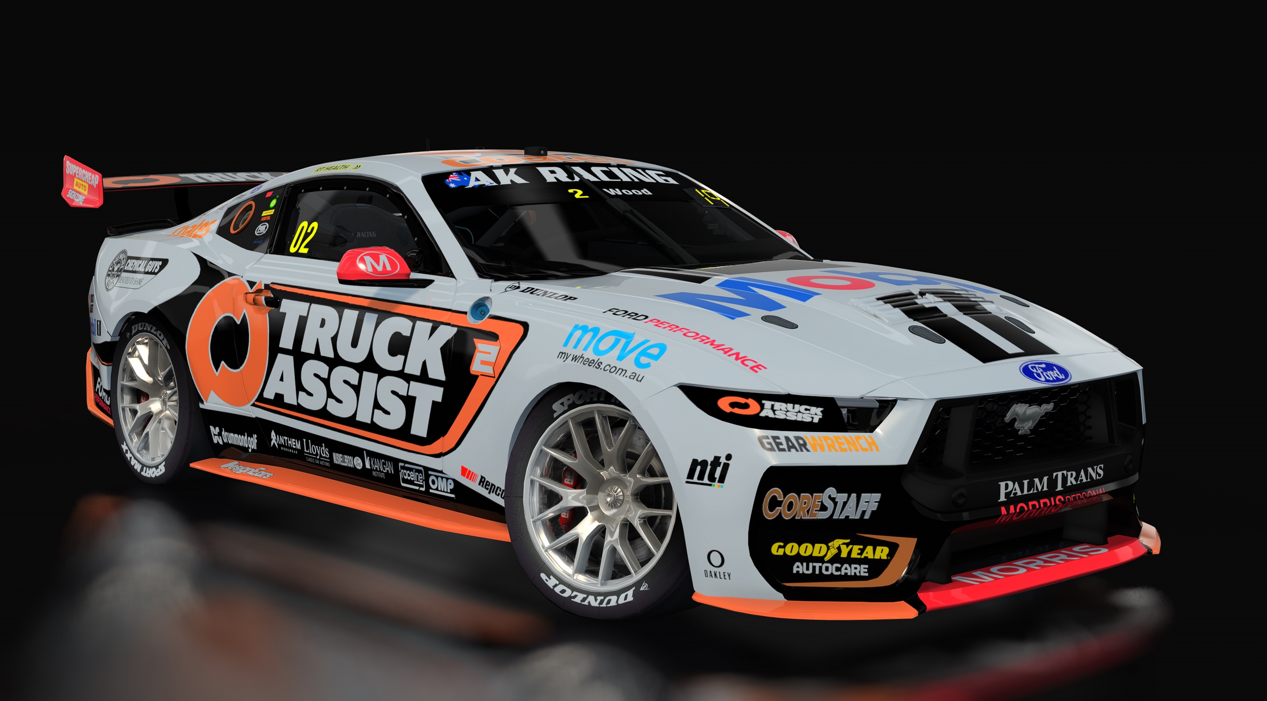 Supercars Gen3 Mustang AK, skin 2_wood_truckassist