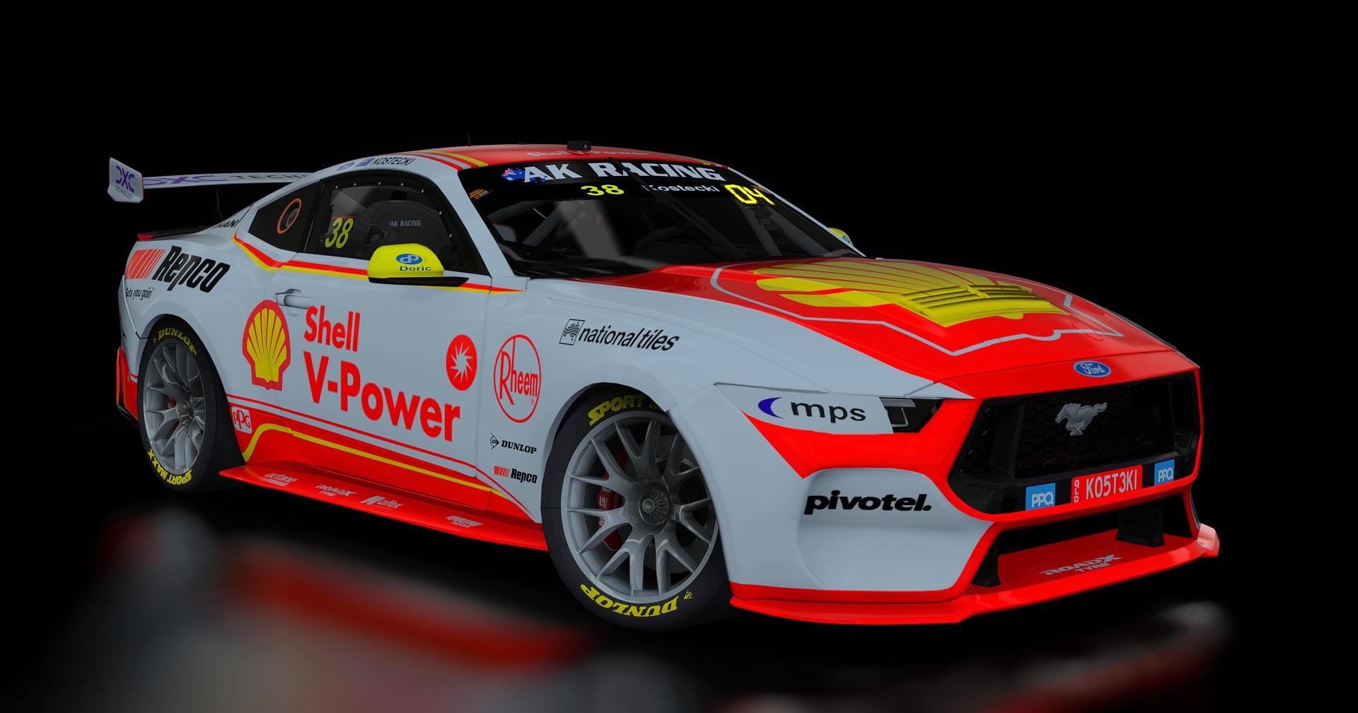 Supercars Gen3 Mustang AK, skin 38_kostecki_2025