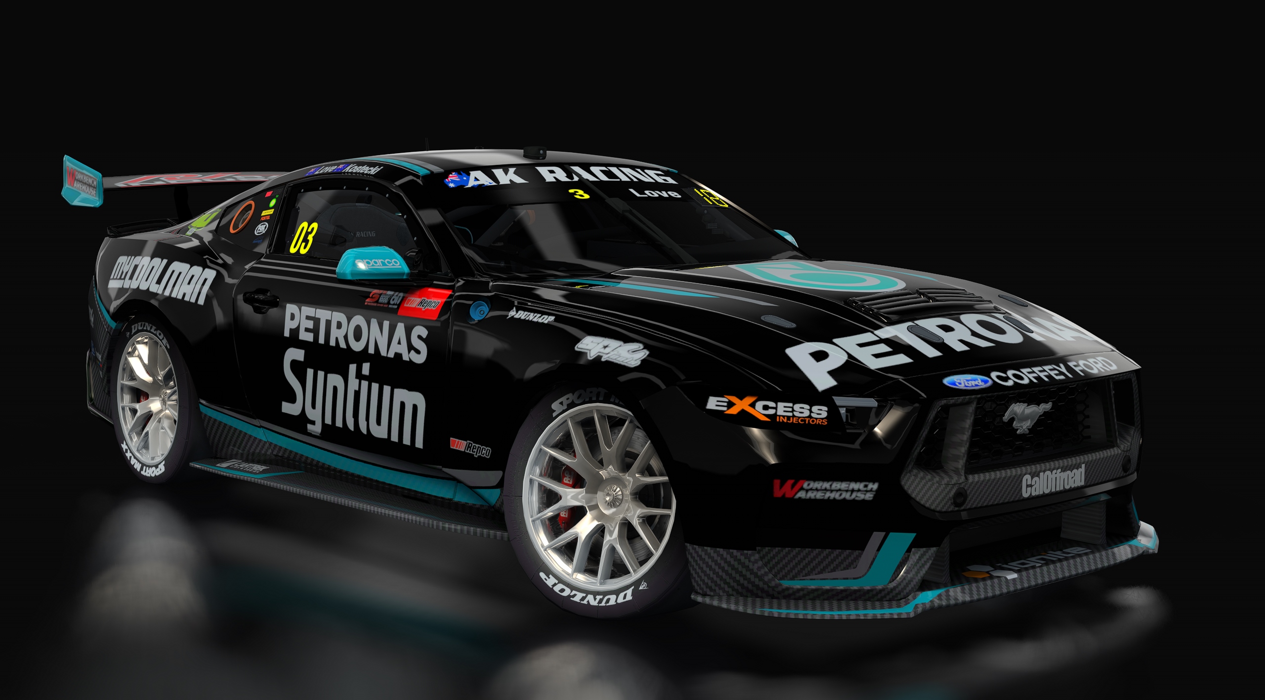 Supercars Gen3 Mustang AK, skin 3_love_bathurst_1000