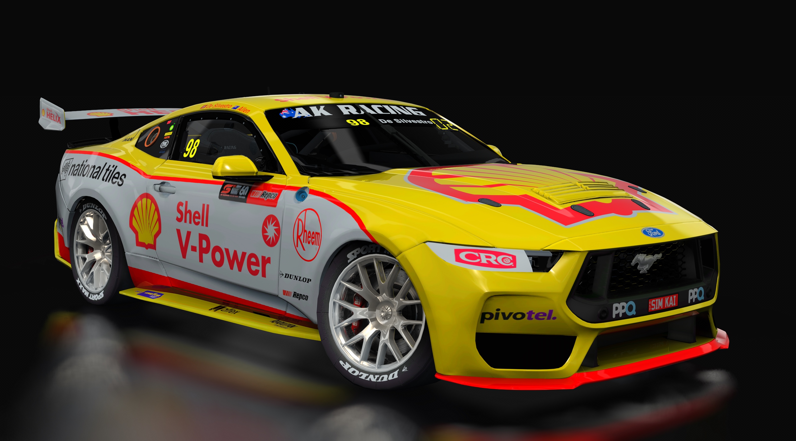 Supercars Gen3 Mustang AK, skin 98_de_silvestro_bathurst_1000