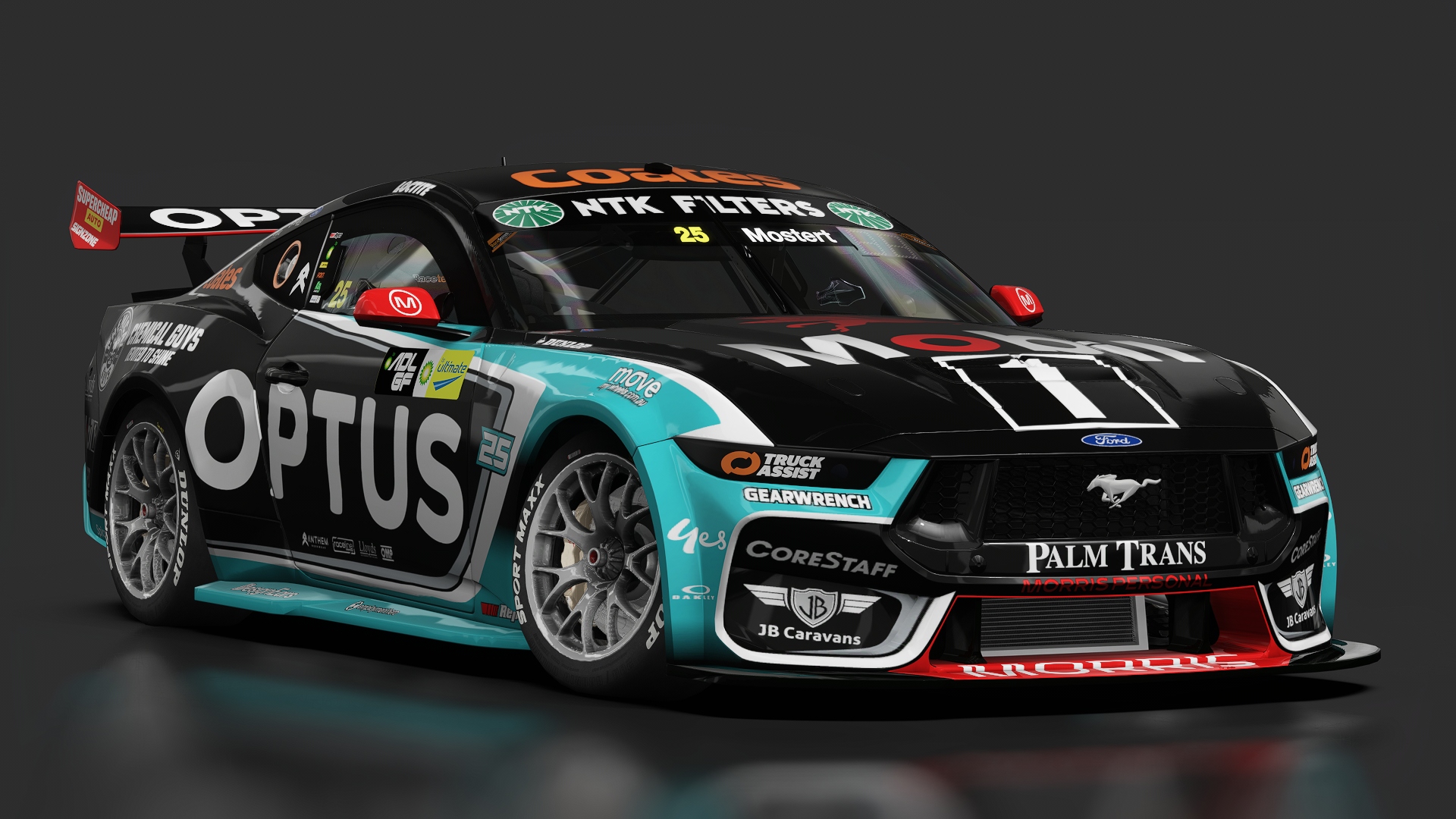 AKR Supercars Gen3 Mustang V2.0, skin 2025_25_mostert