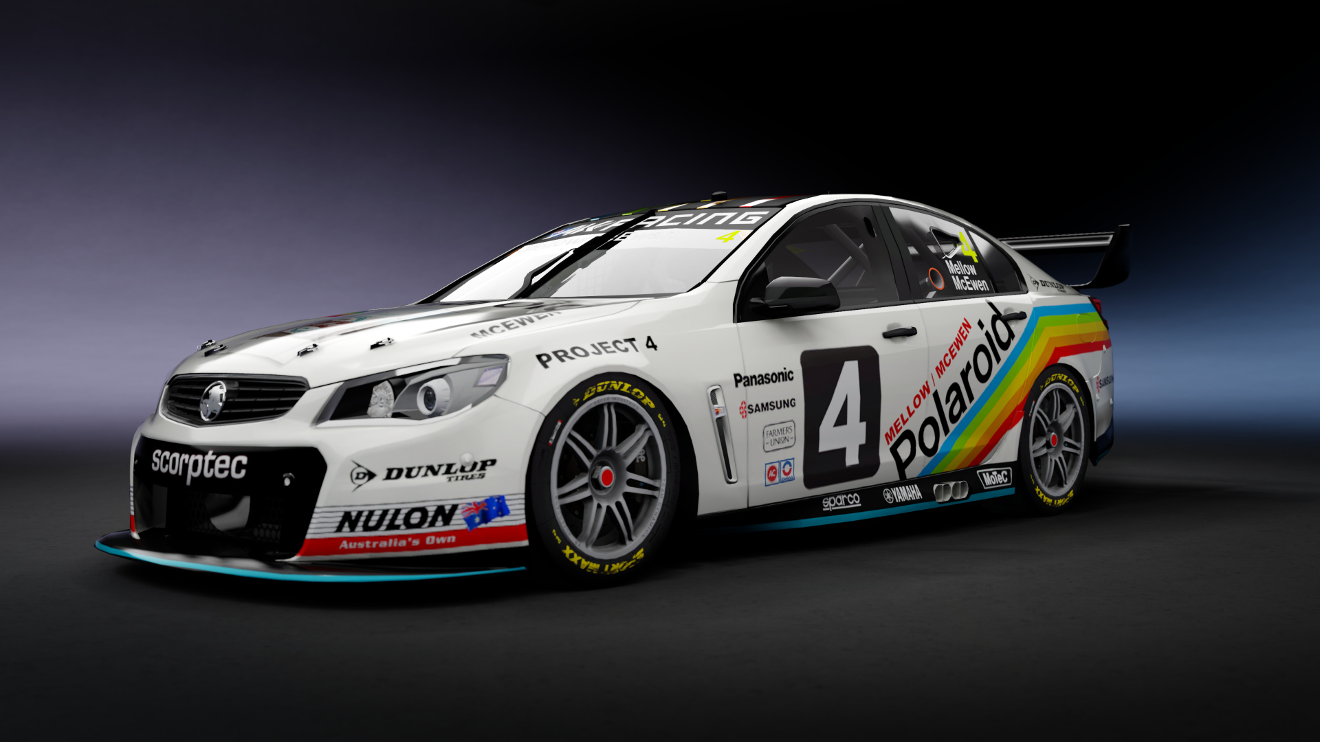 Supercar (EV8) Holden Commodore VF, skin akr_b4_mcewen_mellow