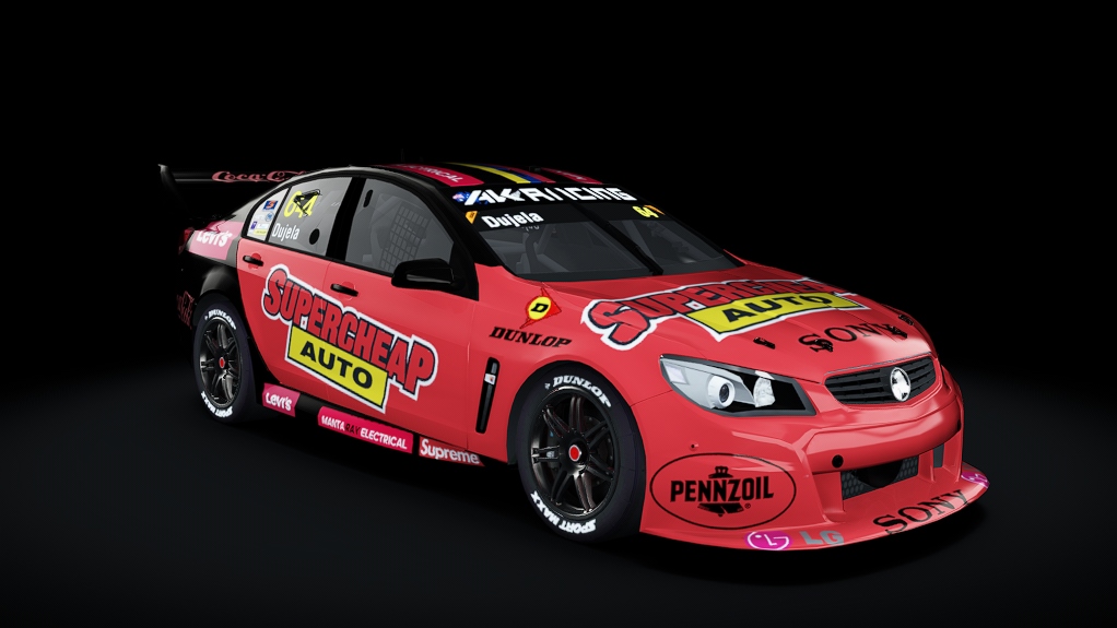 Supercar (EV8) Holden Commodore VF, skin akr_s12_dujela