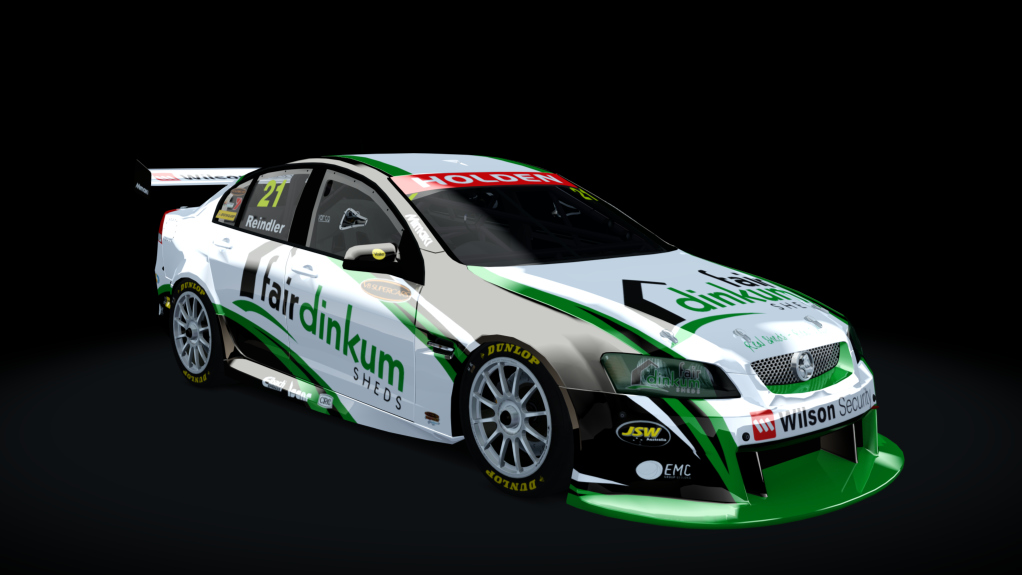 Supercar (V8) Commodore VE, skin fairdinkumsheds_2011