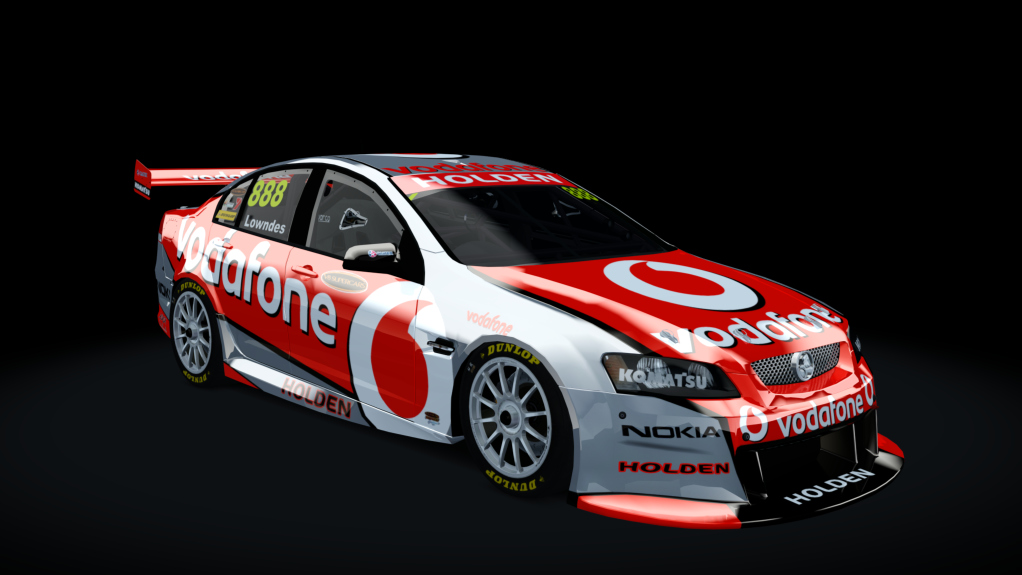 Supercar (V8) Commodore VE, skin vodafone_888_2011