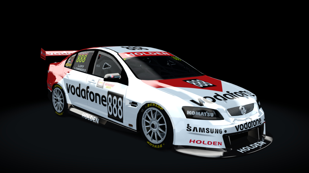 Supercar (V8) Commodore VE, skin vodafone_retro