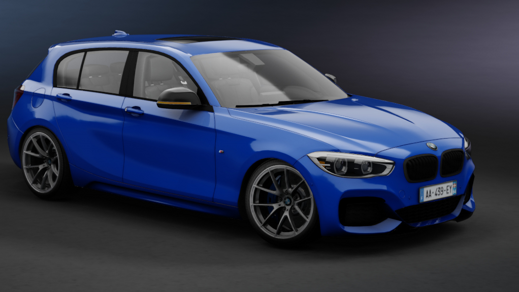 BMW M140i xDrive 2019, skin 02 - BMW Estoril Blue metallic