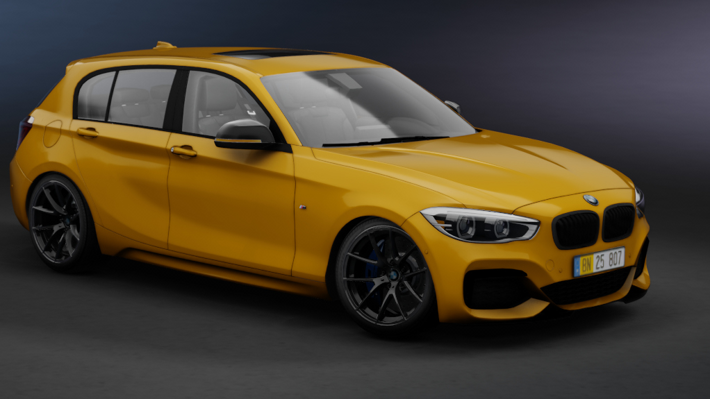 BMW M140i xDrive 2019, skin 03 - BMW Individual Dakar Yellow II non-metallic